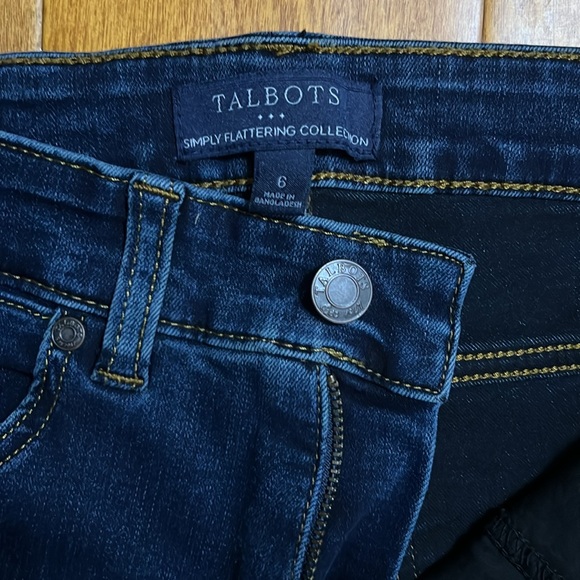 Talbots Simply Flattering Collection Blue Skinny Jeans Size 6 Classic Casual - Picture 3 of 12
